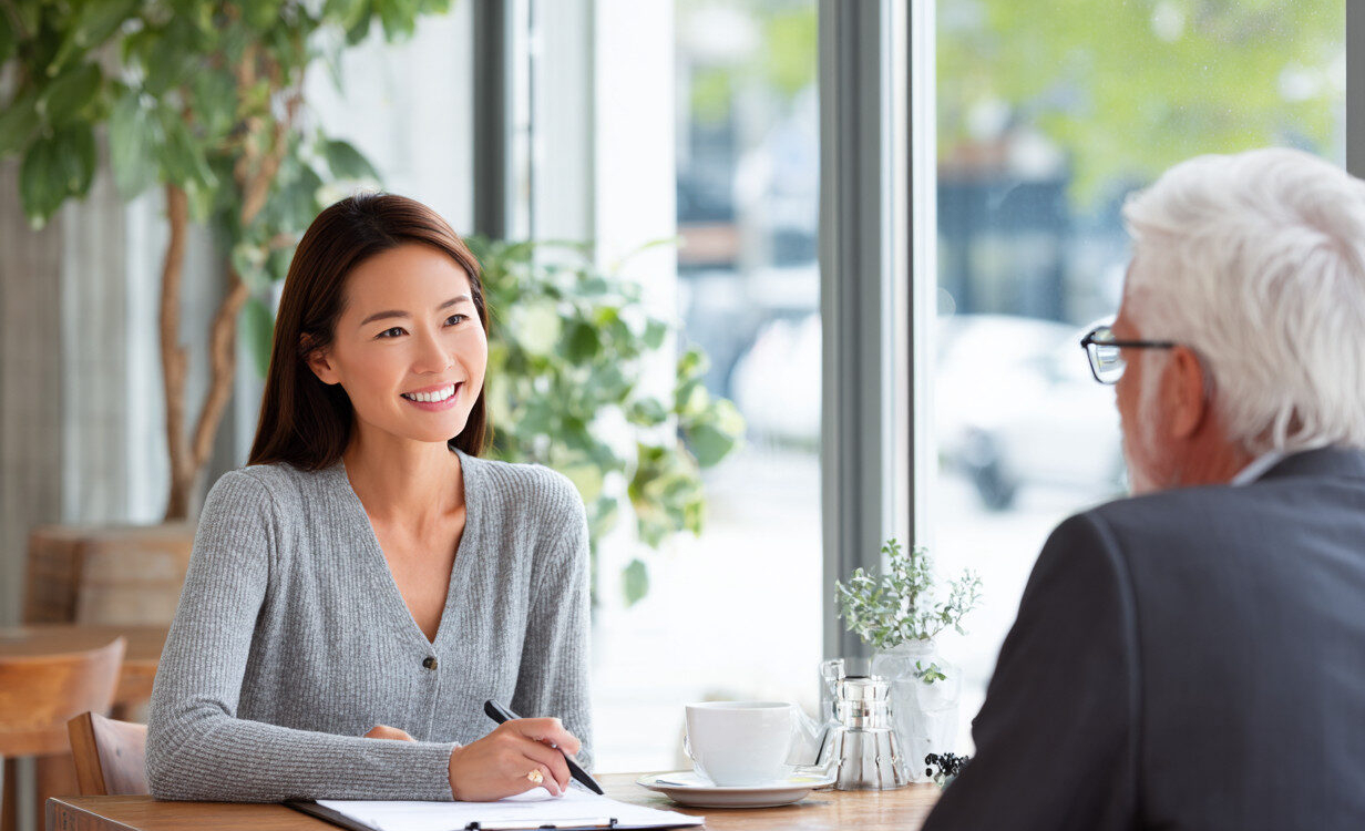 meeting with a financial planner