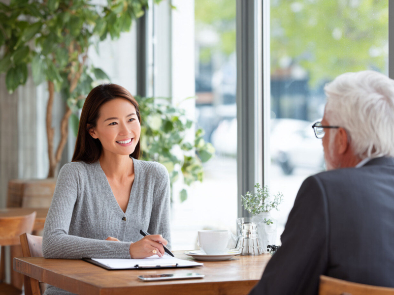 meeting with a financial planner